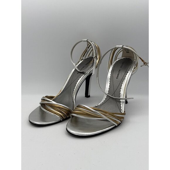 Chinese Laundry Womens Metallic Strappy High Heels Size 7M - Picture 2 of 6